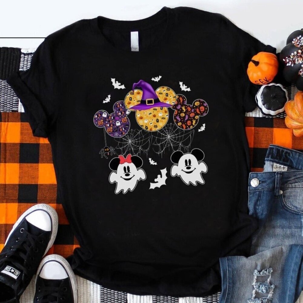 Epcot Halloween Cute Pumpkin Disney Park Graphic T-Shirt